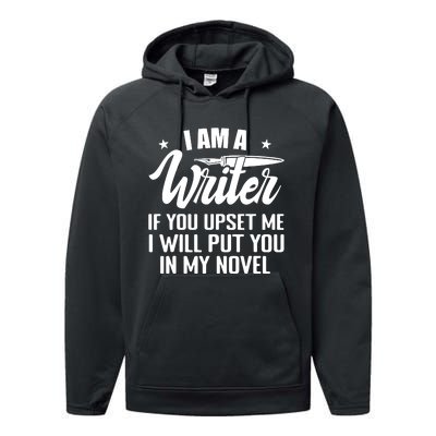 I Am A Writer Funny Author Novelist Novel Writing Poet Performance Fleece Hoodie