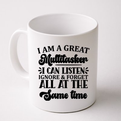 I Am A Great Multitasker Funny Graphic Tee And Gift Coffee Mug