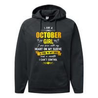 I Am A October Birthday Performance Fleece Hoodie