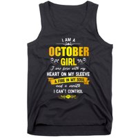 I Am A October Birthday Tank Top