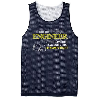 I Am An Engineer Gifts Idea For Any Engineer's Mesh Reversible Basketball Jersey Tank