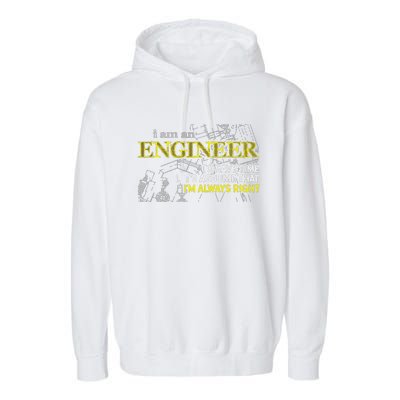 I Am An Engineer Gifts Idea For Any Engineer's Garment-Dyed Fleece Hoodie