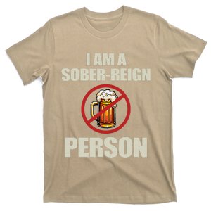 I Am A Soberreign Person Avoid Beer Funny Drinker T-Shirt