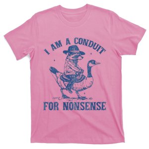 I Am A Conduit For Nonsense Cowboy Raccoon T-Shirt