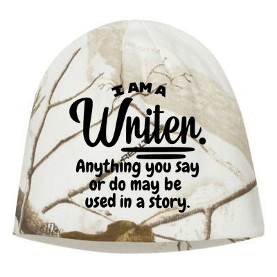 I Am A Writer Funny Author Novelist Novel Writing Poet Gift Kati - Camo Knit Beanie