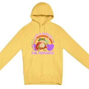 I Am A Conduit For Nonsense Frog Knight Premium Pullover Hoodie