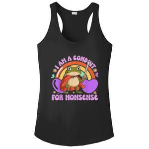 I Am A Conduit For Nonsense Frog Knight Ladies PosiCharge Competitor Racerback Tank