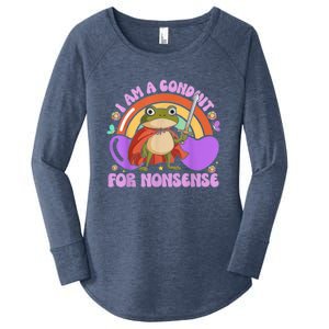 I Am A Conduit For Nonsense Frog Knight Women's Perfect Tri Tunic Long Sleeve Shirt