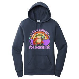 I Am A Conduit For Nonsense Frog Knight Women's Pullover Hoodie