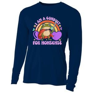 I Am A Conduit For Nonsense Frog Knight Cooling Performance Long Sleeve Crew