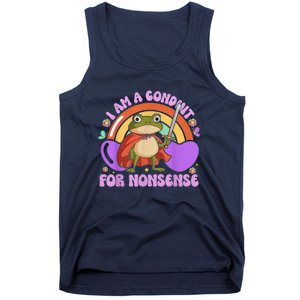 I Am A Conduit For Nonsense Frog Knight Tank Top