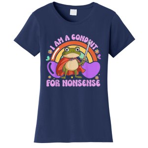 I Am A Conduit For Nonsense Frog Knight Women's T-Shirt