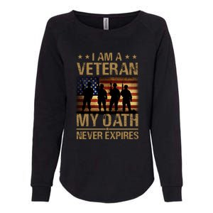 I Am A Veteran Womens California Wash Sweatshirt