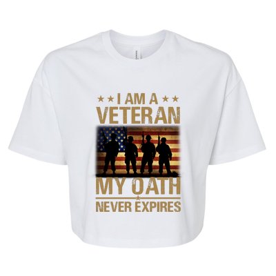 I Am A Veteran Bella+Canvas Jersey Crop Tee