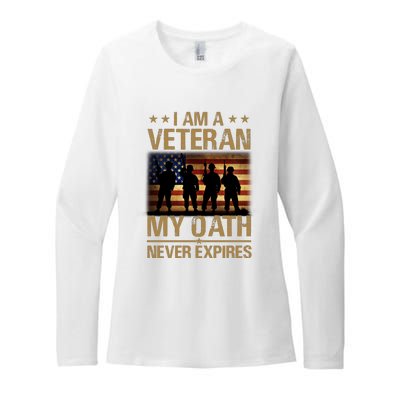 I Am A Veteran Womens CVC Long Sleeve Shirt