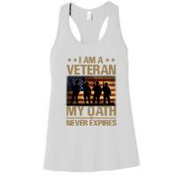 I Am A Veteran Women's Racerback Tank