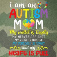 I Am An Autism Mom My Wallet Is Empty And My Heart Is Full Legacy Tie Dye Trucker Hat