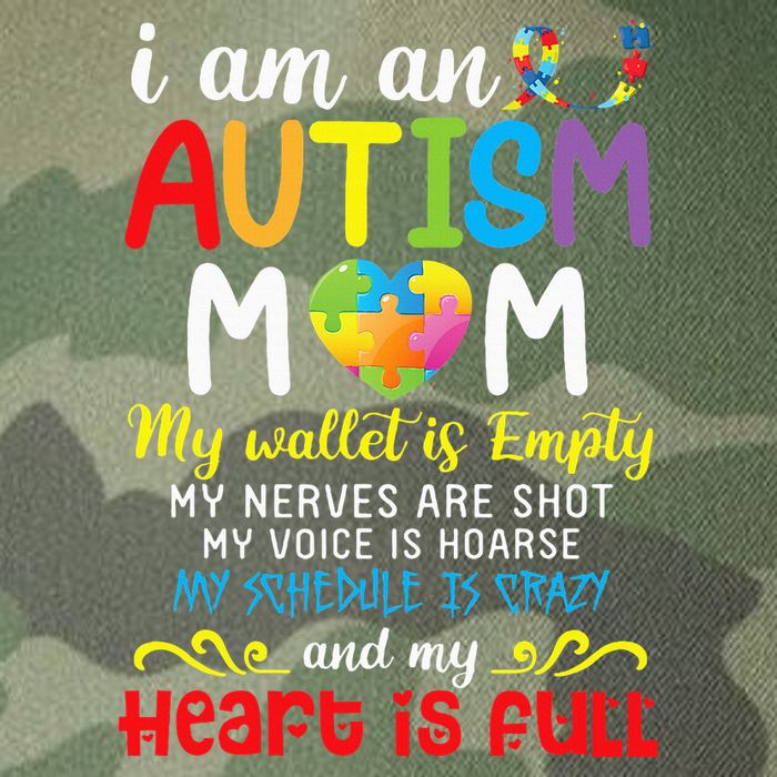 I Am An Autism Mom My Wallet Is Empty And My Heart Is Full Legacy Tie Dye Trucker Hat