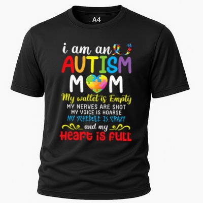 I Am An Autism Mom My Wallet Is Empty And My Heart Is Full Performance Shirt