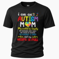 I Am An Autism Mom My Wallet Is Empty And My Heart Is Full Performance Shirt