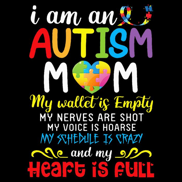 I Am An Autism Mom My Wallet Is Empty And My Heart Is Full Bucket Hat