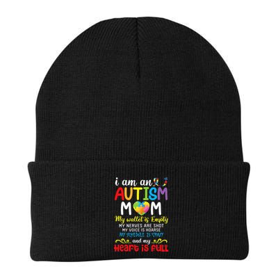 I Am An Autism Mom My Wallet Is Empty And My Heart Is Full Beanie