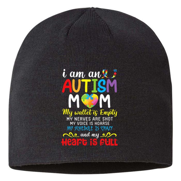 I Am An Autism Mom My Wallet Is Empty And My Heart Is Full Sustainable Beanie