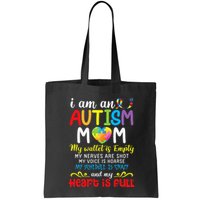I Am An Autism Mom My Wallet Is Empty And My Heart Is Full Bag