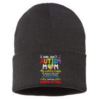 I Am An Autism Mom My Wallet Is Empty And My Heart Is Full Sustainable Knit Beanie