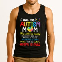 I Am An Autism Mom My Wallet Is Empty And My Heart Is Full Tank Top