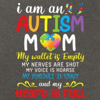 I Am An Autism Mom My Wallet Is Empty And My Heart Is Full Cotton Canvas Backpack