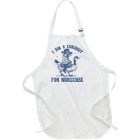 I Am A Conduit For Nonsense Funny Cowboy Raccoon Meme Full-Length Apron With Pockets