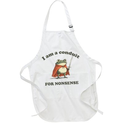 I Am A Conduit For Nonsense Funny Frog Apron