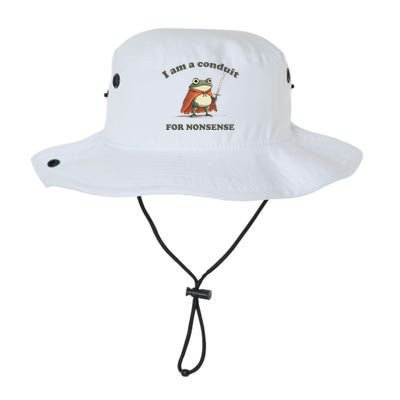 I Am A Conduit For Nonsense Funny Frog Bucket Hat