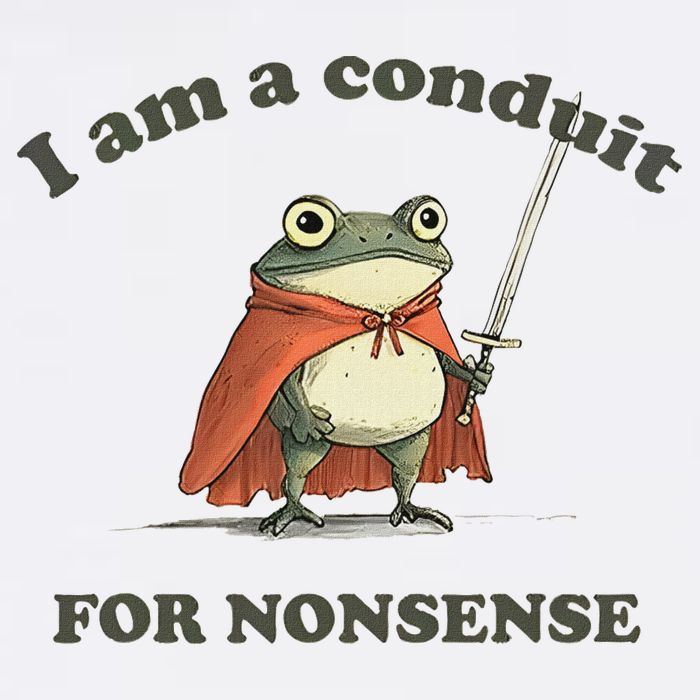 I Am A Conduit For Nonsense Funny Frog Mesh Reversible Basketball Jersey Tank