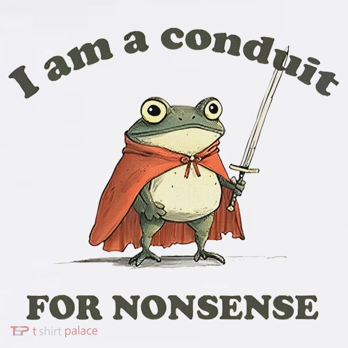 I Am A Conduit For Nonsense Funny Frog Short Acrylic Beanie