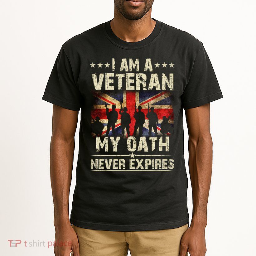 I Am A Veteran My Oath Never Expires Fathers Day Armed Forces Day Patriotic Tall T-Shirt