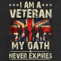 I Am A Veteran My Oath Never Expires Fathers Day Armed Forces Day Patriotic Adult Drive Performance Visor