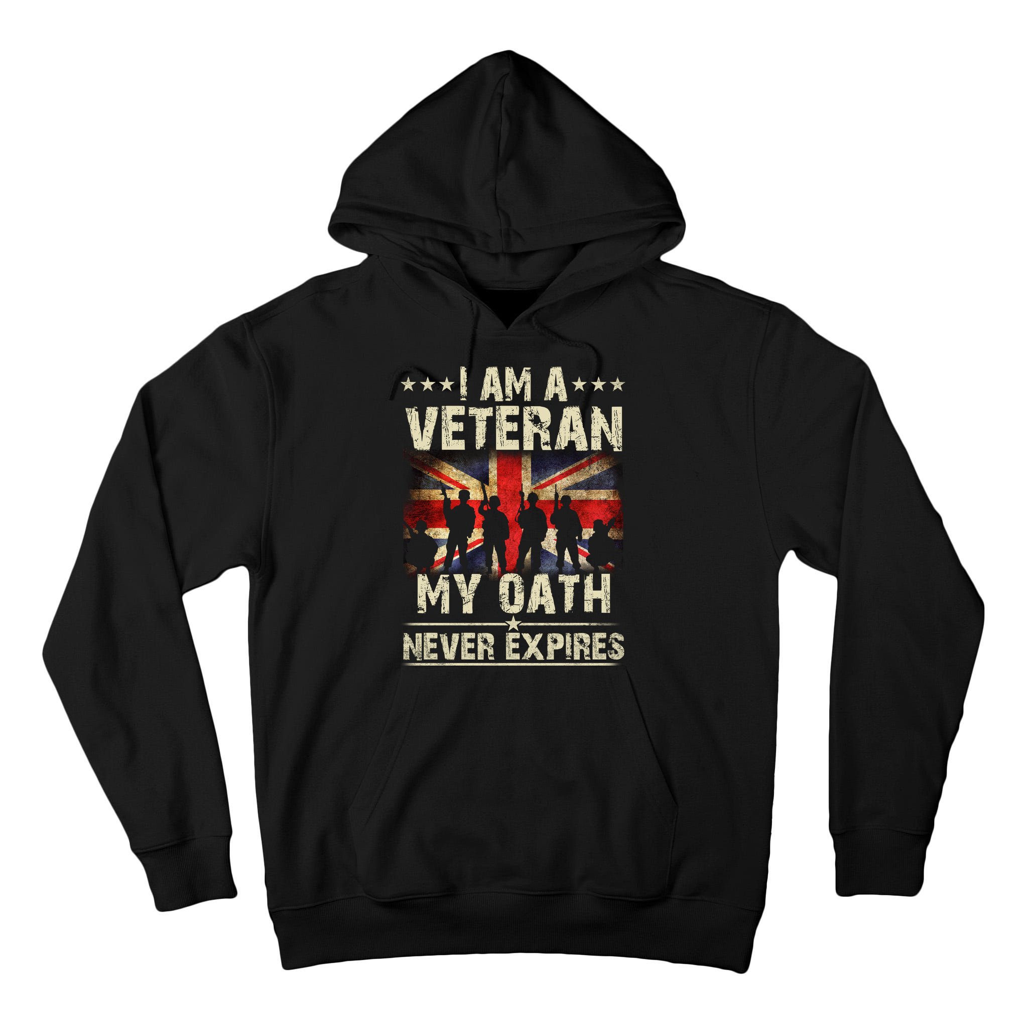 I Am A Veteran My Oath Never Expires Fathers Day Armed Forces Day Patriotic Tall Hoodie