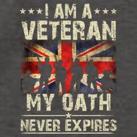 I Am A Veteran My Oath Never Expires Fathers Day Armed Forces Day Patriotic Vector Backpack