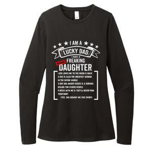 I Am A Lucky Dad I Have A Freaking Awesome Daughter Womens CVC Long Sleeve Shirt