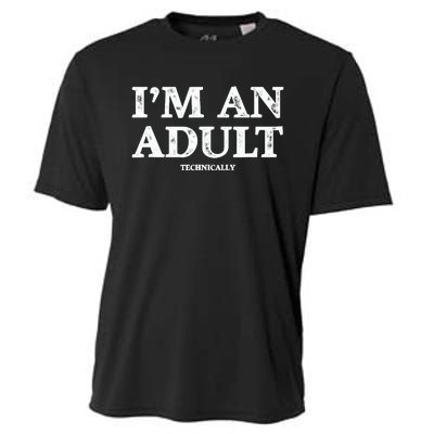 IM An Adult Technically Funny 18th Birthday Gift Cooling Performance Crew T-Shirt