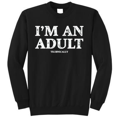 IM An Adult Technically Funny 18th Birthday Gift Sweatshirt