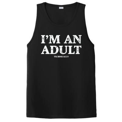 IM An Adult Technically Funny 18th Birthday Gift PosiCharge Competitor Tank