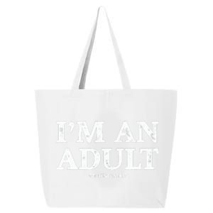 IM An Adult Technically Funny 18th Birthday Gift 25L Jumbo Tote