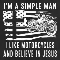I Am A Simple Man I Like Motorcycles And Believe In Jesus Tumbler