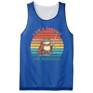 I Am A Conduit For Nonsense Mesh Reversible Basketball Jersey Tank