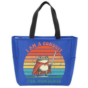 I Am A Conduit For Nonsense Zip Tote Bag