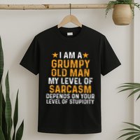 I Am A Grumpy Old Man My Level Of Sarcasm Depends On Your T-Shirt