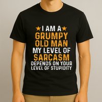 I Am A Grumpy Old Man My Level Of Sarcasm Depends On Your T-Shirt